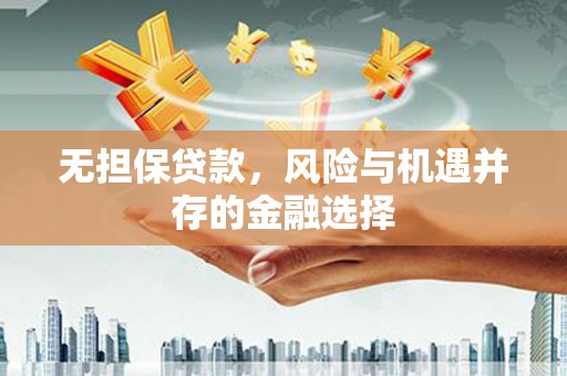 任城无担保贷款，风险与机遇并存的金融选择