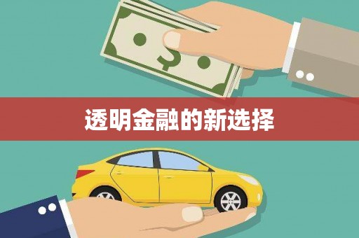 任城透明金融的新选择