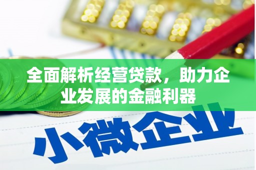 任城全面解析经营贷款，助力企业发展的金融利器