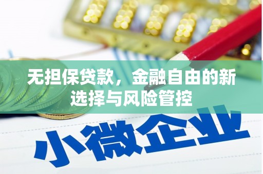 任城无担保贷款，金融自由的新选择与风险管控