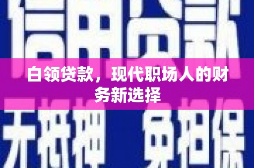 任城白领贷款，现代职场人的财务新选择