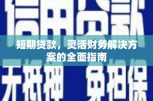 任城短期贷款，灵活财务解决方案的全面指南