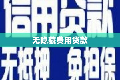 任城无隐藏费用贷款