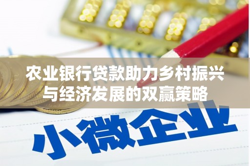 任城农业银行贷款助力乡村振兴与经济发展的双赢策略