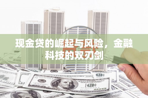 任城现金贷的崛起与风险，金融科技的双刃剑