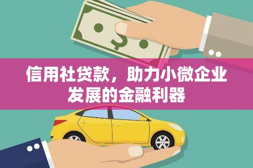 任城信用社贷款，助力小微企业发展的金融利器