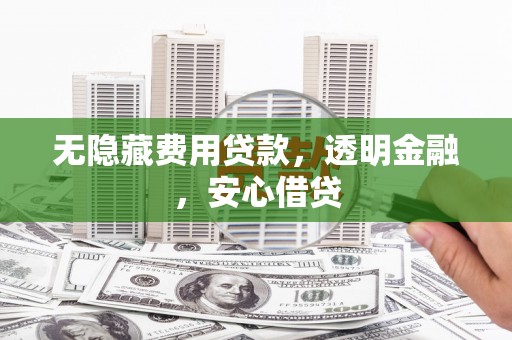 任城无隐藏费用贷款，透明金融，安心借贷