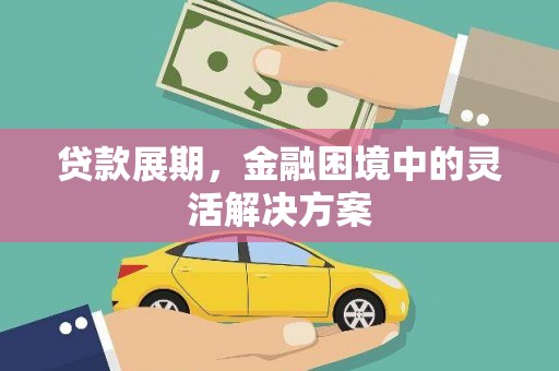 任城贷款展期，金融困境中的灵活解决方案