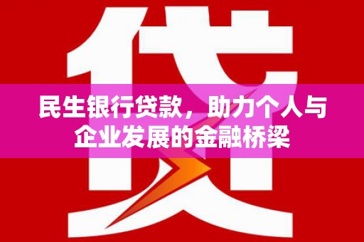 任城民生银行贷款，助力个人与企业发展的金融桥梁