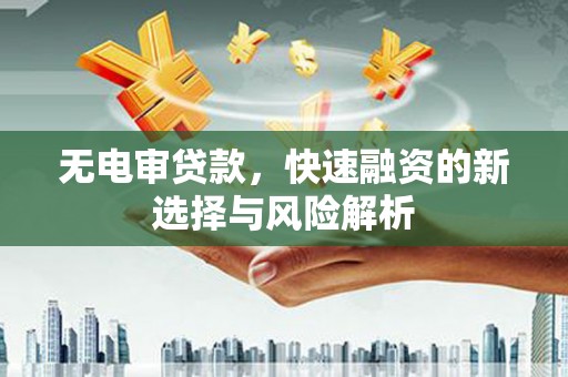 任城无电审贷款，快速融资的新选择与风险解析