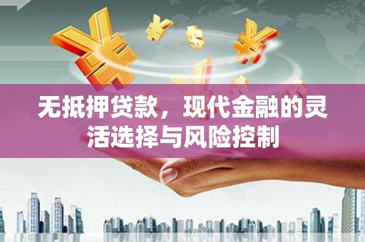任城无抵押贷款，现代金融的灵活选择与风险控制