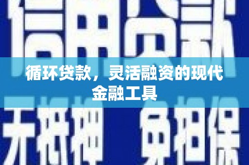 任城循环贷款，灵活融资的现代金融工具