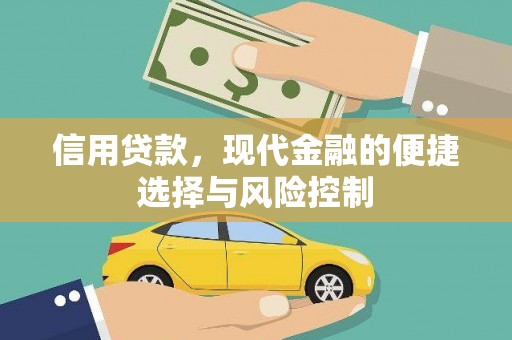 任城信用贷款，现代金融的便捷选择与风险控制