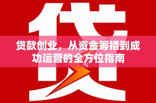 任城贷款创业，从资金筹措到成功运营的全方位指南