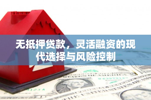 任城无抵押贷款，灵活融资的现代选择与风险控制