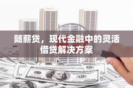 任城随薪贷，现代金融中的灵活借贷解决方案