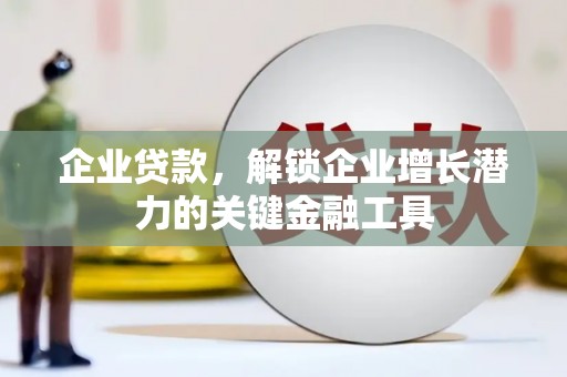 任城企业贷款，解锁企业增长潜力的关键金融工具