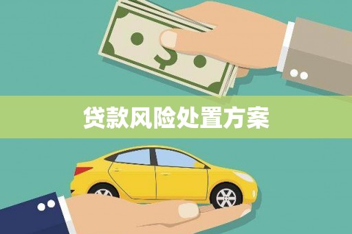 任城贷款风险处置方案