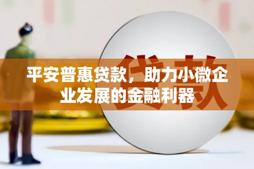 任城平安普惠贷款，助力小微企业发展的金融利器