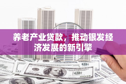 任城养老产业贷款，推动银发经济发展的新引擎