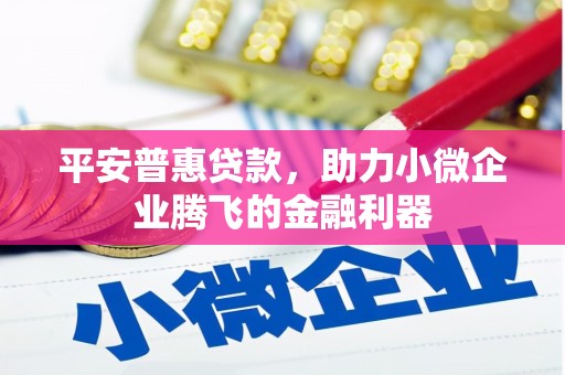 任城平安普惠贷款，助力小微企业腾飞的金融利器