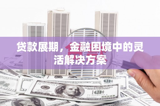 任城贷款展期，金融困境中的灵活解决方案