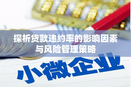 任城探析贷款违约率的影响因素与风险管理策略