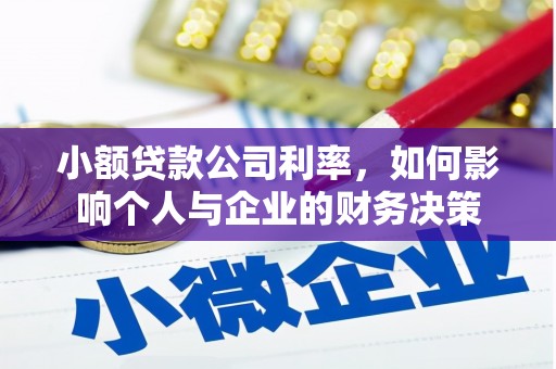 任城小额贷款公司利率，如何影响个人与企业的财务决策