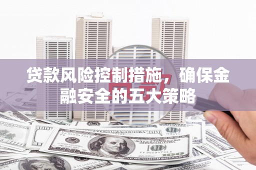任城贷款风险控制措施，确保金融安全的五大策略
