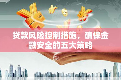 任城贷款风险控制措施，确保金融安全的五大策略