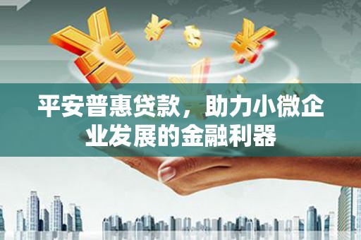 任城平安普惠贷款，助力小微企业发展的金融利器