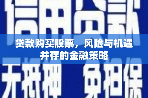 任城贷款购买股票，风险与机遇并存的金融策略
