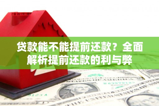 任城贷款能不能提前还款？全面解析提前还款的利与弊