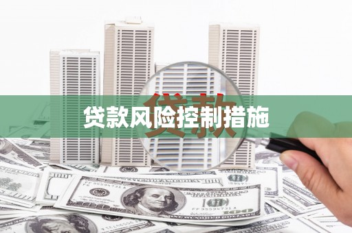 任城贷款风险控制措施
