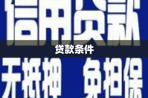 任城贷款条件